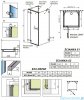 Radaway Euphoria KDJ+S kabina przyścienna 100x80x100 lewa szkło przejrzyste + brodzik + syfon 383512-01L/383221-01L/383052-01/383032-01/4AD810-01